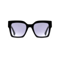 Unisex Oversized Square Uv400 Polarized Acetate Sunglasses